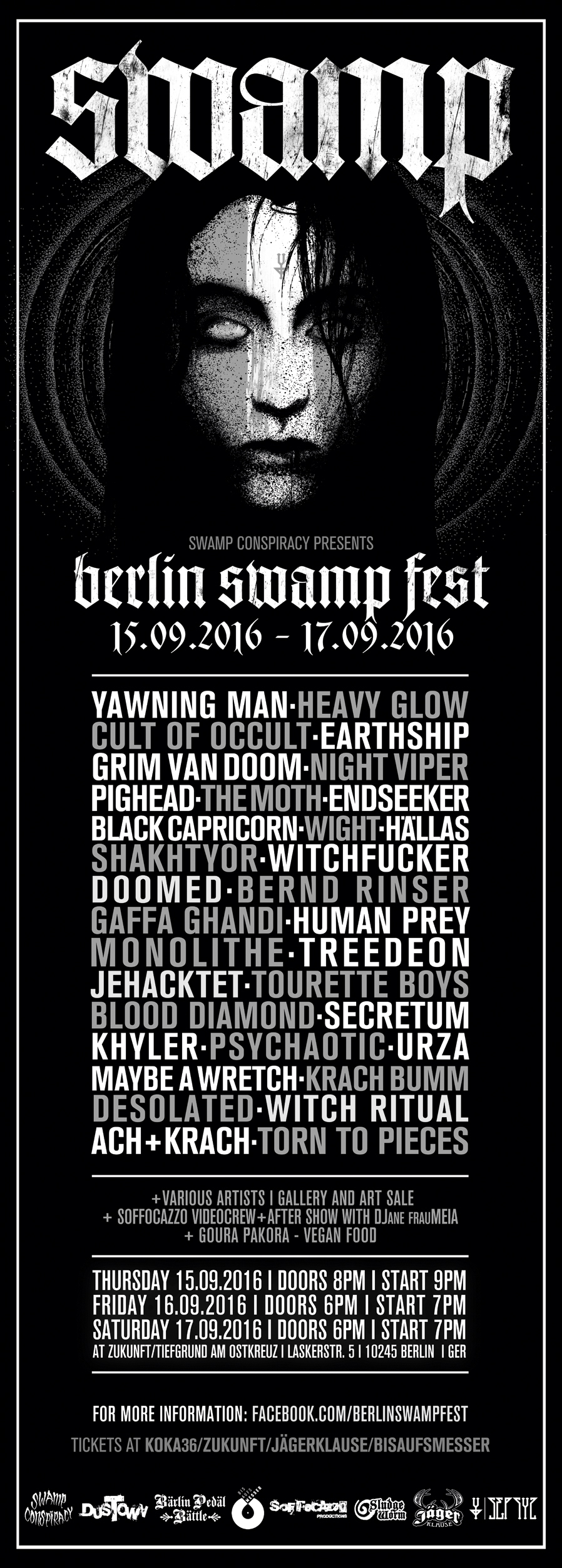 Berlin Swamp Fest Flyer 2016
