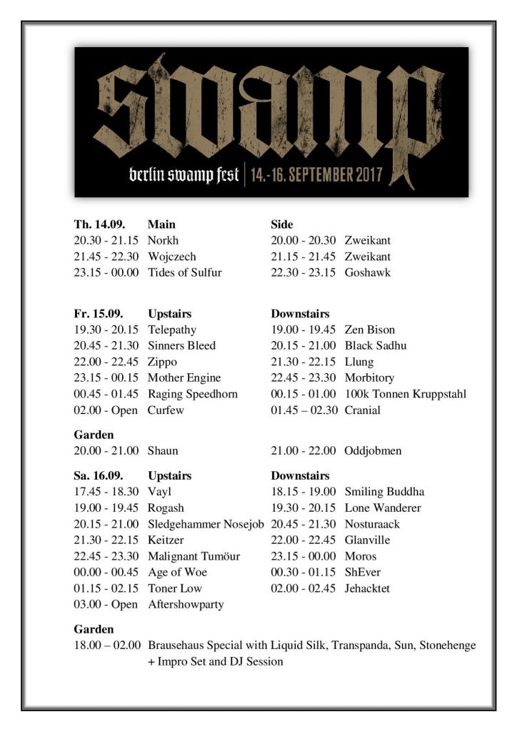 Running Order_Berlin_Swamp_Fest_2017