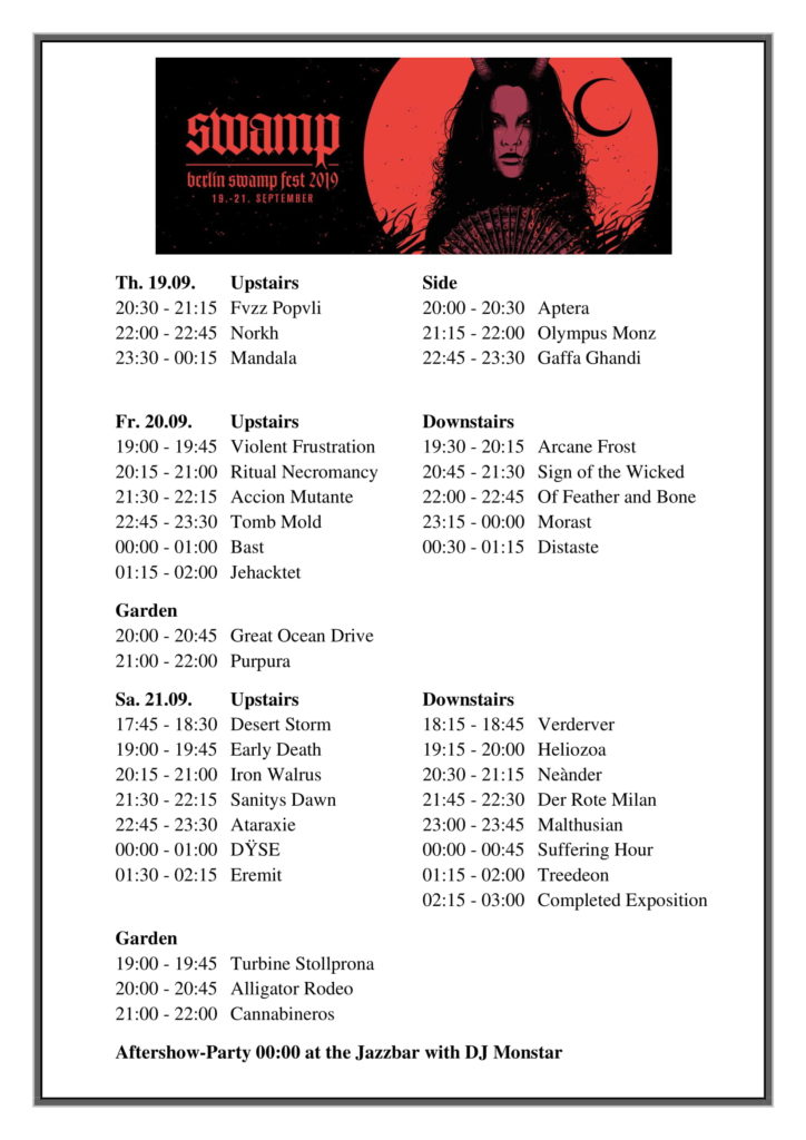 Running-Order-Berlin-Swamp-Fest-2019