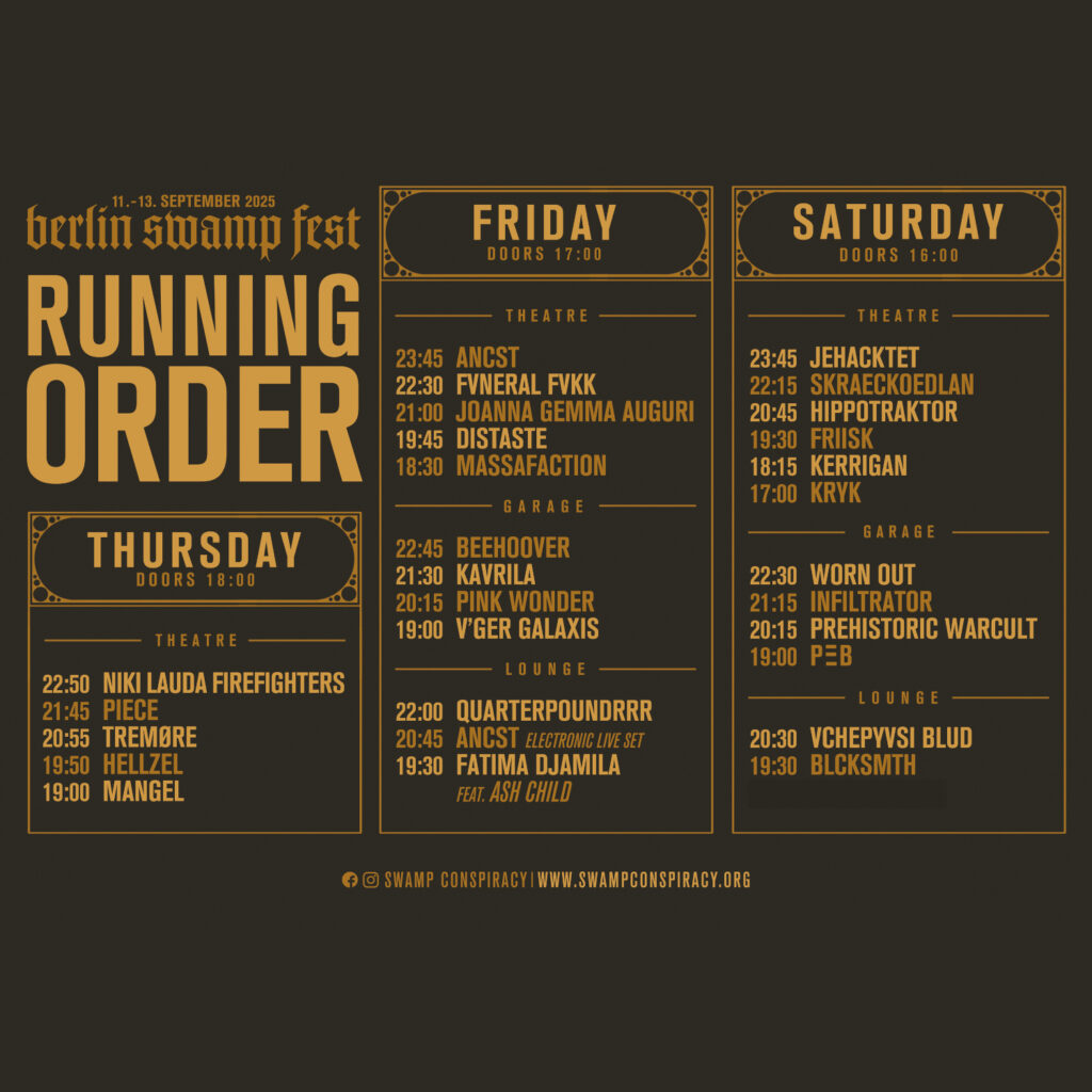 RUNNING_ORDER_Berlin Swamp Fest 2025